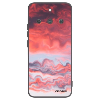 Picasee crna silikonska maskica za Realme 11 Pro+ - Sunset