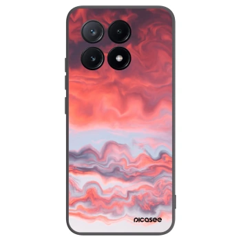 Picasee crna silikonska maskica za Xiaomi Poco X6 Pro - Sunset