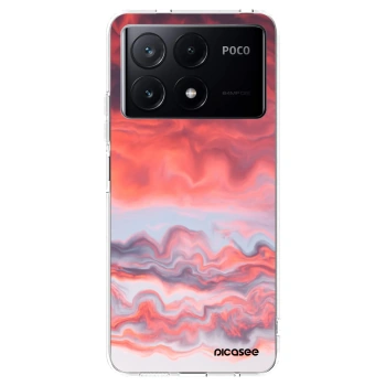 Picasee silikonska prozirna maskica za Xiaomi Poco X6 Pro - Sunset
