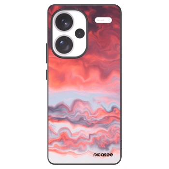 Picasee crna silikonska maskica za Xiaomi Redmi Note 13 Pro+ 5G - Sunset