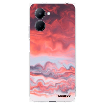 Picasee silikonska prozirna maskica za Realme C33 (2023) - Sunset