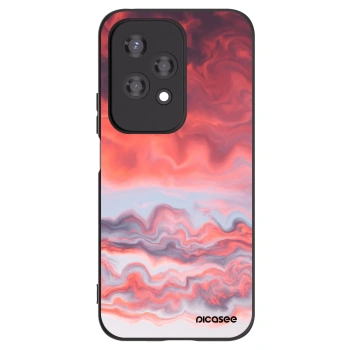 Picasee crna silikonska maskica za Honor 200 Lite - Sunset