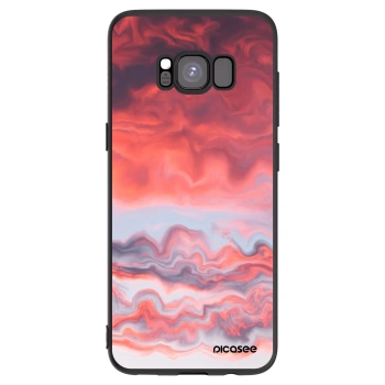 Picasee crna silikonska maskica za Samsung Galaxy S8 G950F - Sunset