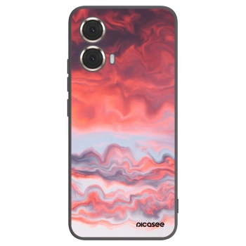 Picasee crna silikonska maskica za Motorola Moto G85 - Sunset