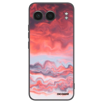 Picasee crna silikonska maskica za OnePlus Nord 4 - Sunset