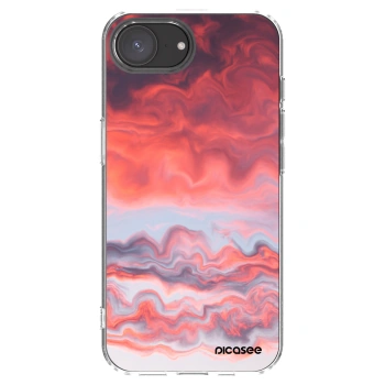 Picasee silikonska prozirna maskica za Apple iPhone 16e - Sunset