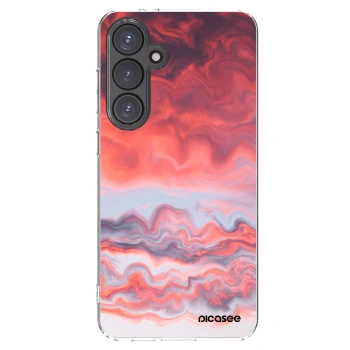 Picasee silikonska prozirna maskica za Samsung Galaxy S24 FE S721B - Sunset