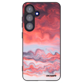 Picasee crna silikonska maskica za Samsung Galaxy S25 5G - Sunset