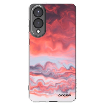 Picasee silikonska prozirna maskica za Samsung Galaxy S25 Edge 5G - Sunset