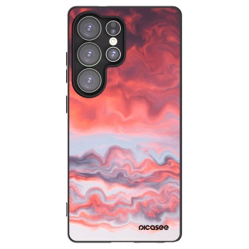 Picasee crna silikonska maskica za Samsung Galaxy S25 Ultra 5G - Sunset