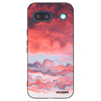 Picasee crna silikonska maskica za Google Pixel 8a - Sunset