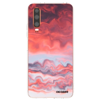 Picasee silikonska prozirna maskica za Huawei P30 - Sunset