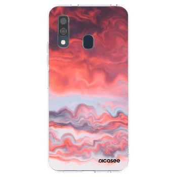 Picasee silikonska prozirna maskica za Samsung Galaxy A40 A405F - Sunset