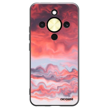 Picasee crna silikonska maskica za Honor Magic8 Lite 5G - Sunset