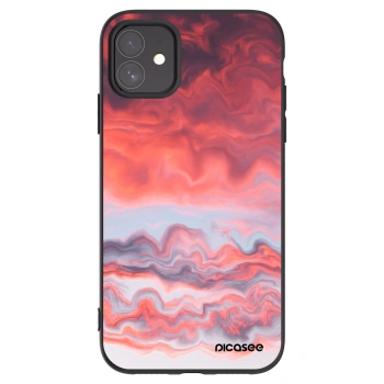Picasee crna silikonska maskica za Apple iPhone 11 - Sunset