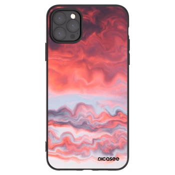 Picasee crna silikonska maskica za Apple iPhone 11 Pro Max - Sunset