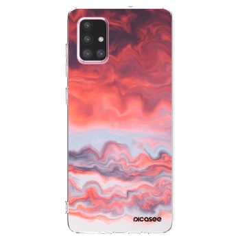 Picasee silikonska prozirna maskica za Samsung Galaxy A71 A715F - Sunset