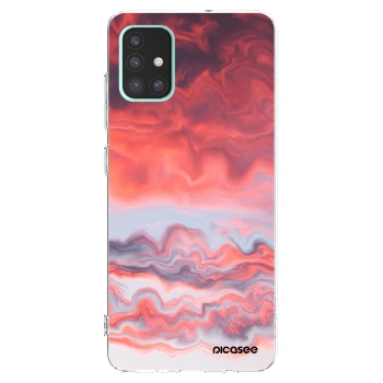 Picasee silikonska prozirna maskica za Samsung Galaxy A51 A515F - Sunset