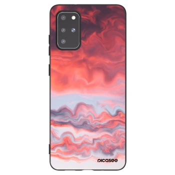 Picasee crna silikonska maskica za Samsung Galaxy S20+ G985F - Sunset