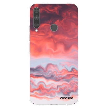 Picasee silikonska prozirna maskica za Huawei P40 Lite E - Sunset