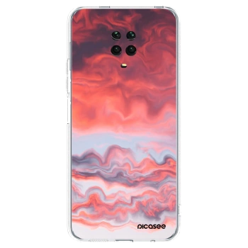 Picasee silikonska prozirna maskica za Xiaomi Redmi Note 9 Pro - Sunset
