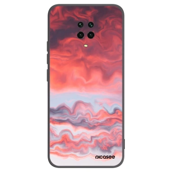 Picasee crna silikonska maskica za Xiaomi Redmi Note 9 Pro - Sunset