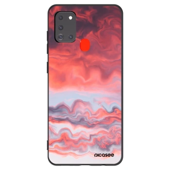 Picasee crna silikonska maskica za Samsung Galaxy A21s - Sunset