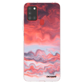 Picasee silikonska prozirna maskica za Samsung Galaxy A21s - Sunset