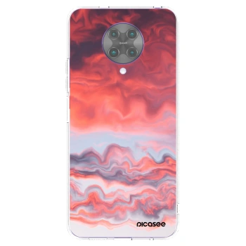 Picasee silikonska prozirna maskica za Xiaomi Poco F2 Pro - Sunset