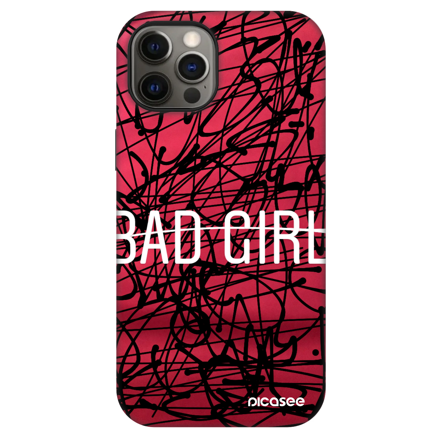 Picasee Fashion Case MagSafe za Apple iPhone 12 - Bad girl