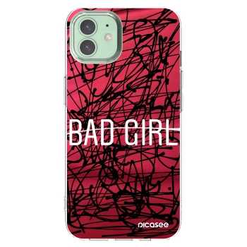 Picasee silikonska prozirna maskica za Apple iPhone 12 - Bad girl