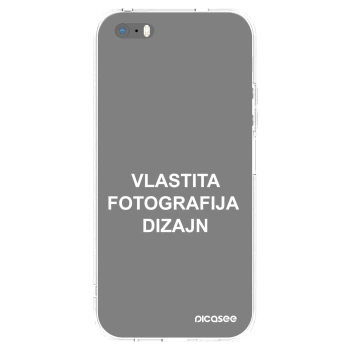 Picasee silikonska prozirna maskica za Apple iPhone 5/5S/SE - Vlastiti foto dizajn