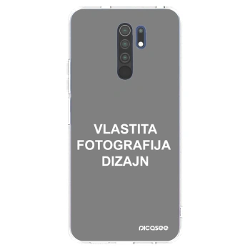 Picasee silikonska prozirna maskica za Xiaomi Redmi 9 - Vlastiti foto dizajn
