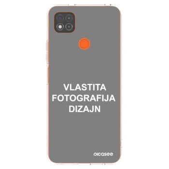 Picasee silikonska prozirna maskica za Xiaomi Redmi 9C - Vlastiti foto dizajn