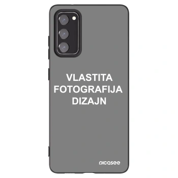 Picasee crna silikonska maskica za Samsung Galaxy S20 FE - Vlastiti foto dizajn