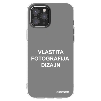 Picasee silikonska prozirna maskica za Apple iPhone 12 Pro Max - Vlastiti foto dizajn