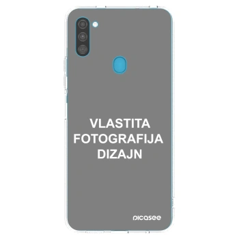 Picasee silikonska prozirna maskica za Samsung Galaxy M11 - Vlastiti foto dizajn