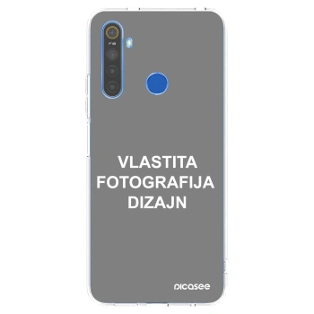 Picasee silikonska prozirna maskica za Realme 5 - Vlastiti foto dizajn