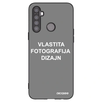 Picasee crna silikonska maskica za Realme 5 - Vlastiti foto dizajn