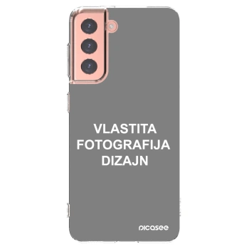 Picasee silikonska prozirna maskica za Samsung Galaxy S21 5G G991B - Vlastiti foto dizajn