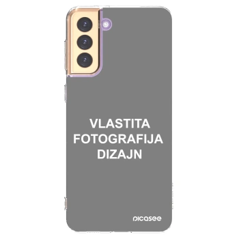 Picasee silikonska prozirna maskica za Samsung Galaxy S21+ 5G G996F - Vlastiti foto dizajn