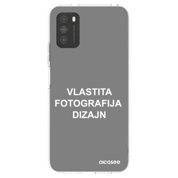 Picasee silikonska prozirna maskica za Xiaomi Poco M3 - Vlastiti foto dizajn