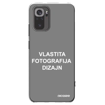 Picasee silikonska prozirna maskica za Xiaomi Redmi Note 10 - Vlastiti foto dizajn