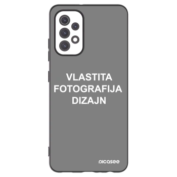 Picasee crna silikonska maskica za Samsung Galaxy A32 5G A326B - Vlastiti foto dizajn