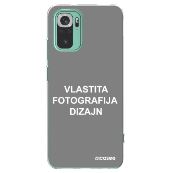 Picasee silikonska prozirna maskica za Xiaomi Redmi Note 10 Pro - Vlastiti foto dizajn