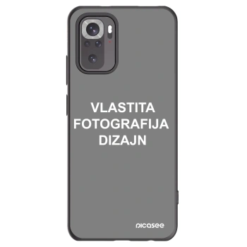Picasee crna silikonska maskica za Xiaomi Redmi Note 10S - Vlastiti foto dizajn