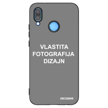 Picasee crna silikonska maskica za Huawei P20 Lite - Vlastiti foto dizajn
