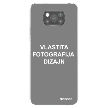 Picasee crna silikonska maskica za Xiaomi Poco X3 Pro - Vlastiti foto dizajn