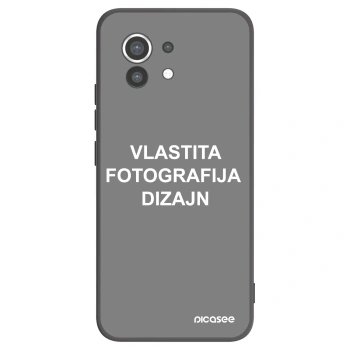 Picasee crna silikonska maskica za Xiaomi Mi 11 - Vlastiti foto dizajn