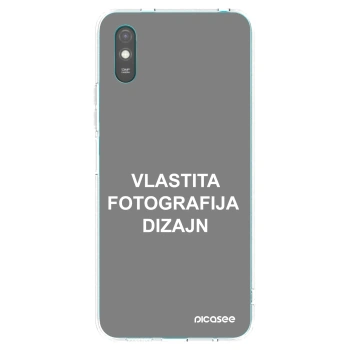 Picasee silikonska prozirna maskica za Xiaomi Redmi 9AT - Vlastiti foto dizajn